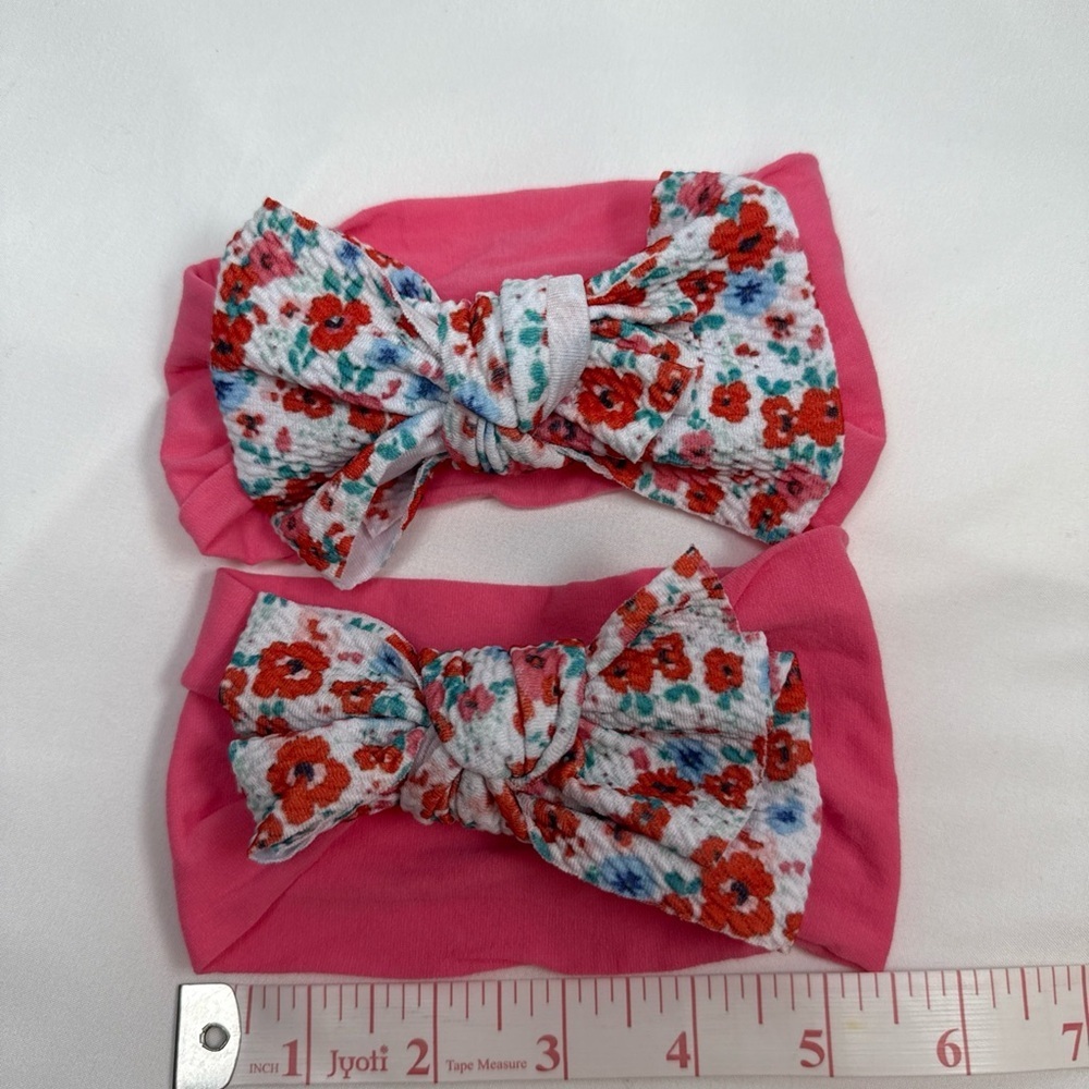 Floral Pink Baby Headbands